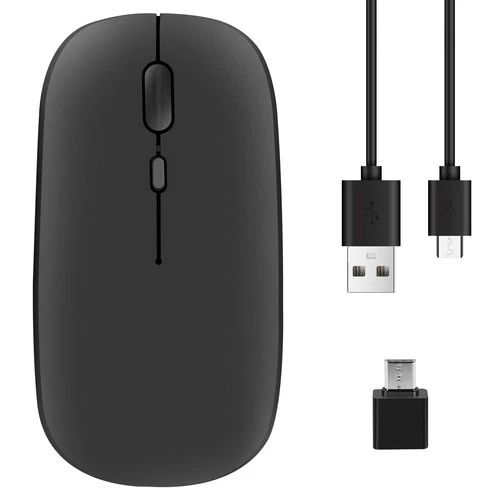 Mouse Rechargable,2.4G Ultra Silent Optical Mouse with USB and Type-C1497