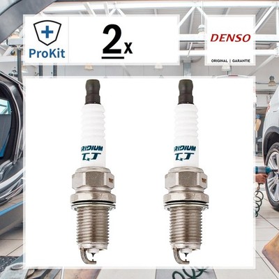 2x ORIGINAL  Denso IQ20TT Zündkerze für Ford TRANSIT Bus FIESTA III ESCORT VI