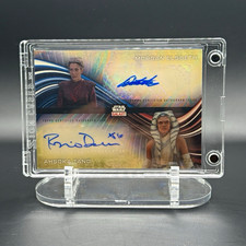Marketplace image: 2025 Topps Star Wars Chrome Galaxy SuperFractor Dual Auto Ahsoka/Morgan DA-DR
