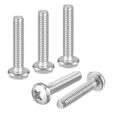 M4-0.7x20 Pan Head Machine Screws - 20pcs - 304 Stainless Steel -Silver