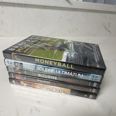 ***SEALED*** Moneyball, Bourne Trilogy, We Were Soldiers DVD Lot 