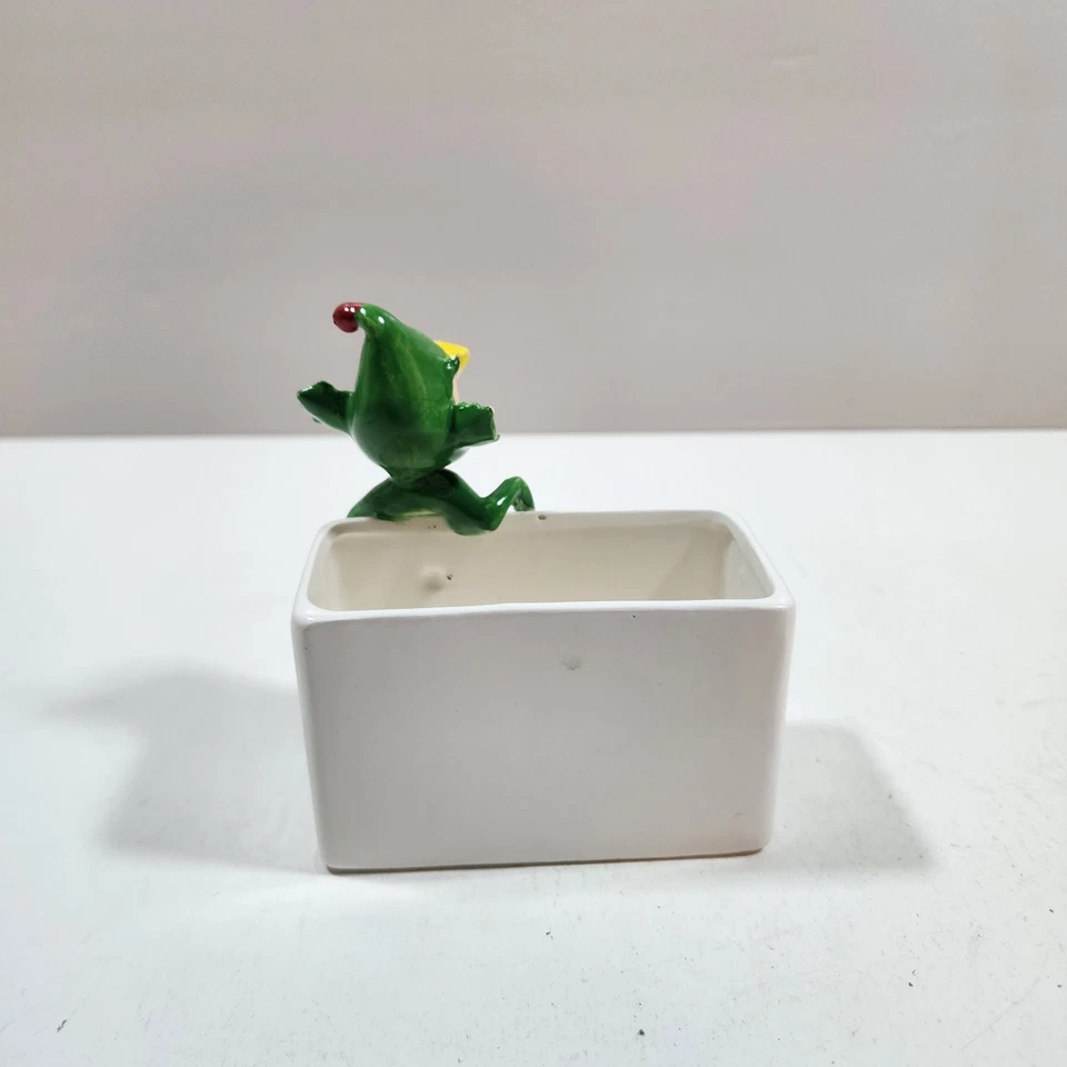 Plantador vintage Holt Howard Navidad Pixie Elf 1959 Foto 4 de 4