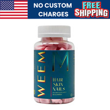 WEEM Hair Skin and Nails Gummies - Supports Healthy Hair - Vegan biotin Vitamins