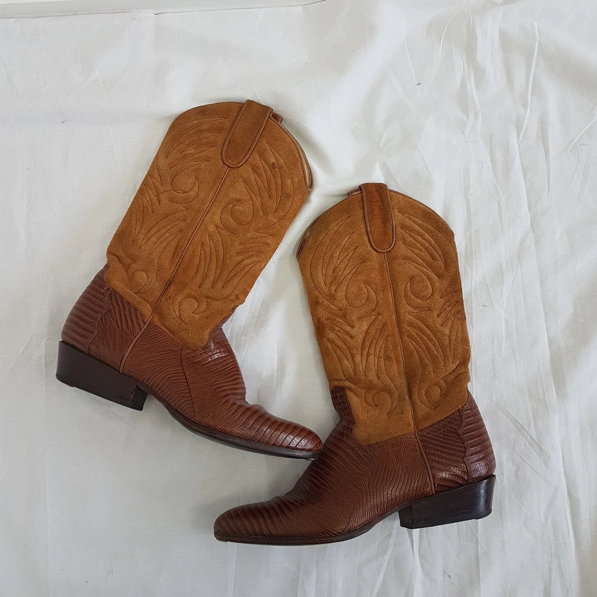 Bottes Cowboy Homme Cuir Véritable Western C281 - Pointure 4.5 US