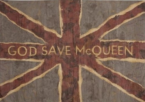 Alexander McQueen Union Jack Silk Scarf 49x74