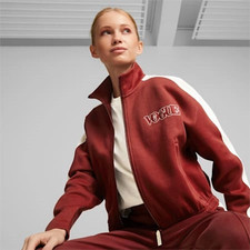 NWT Puma x Vogue T7 Cropped Track Jacket Intense Red Women's Sizes 536692-22