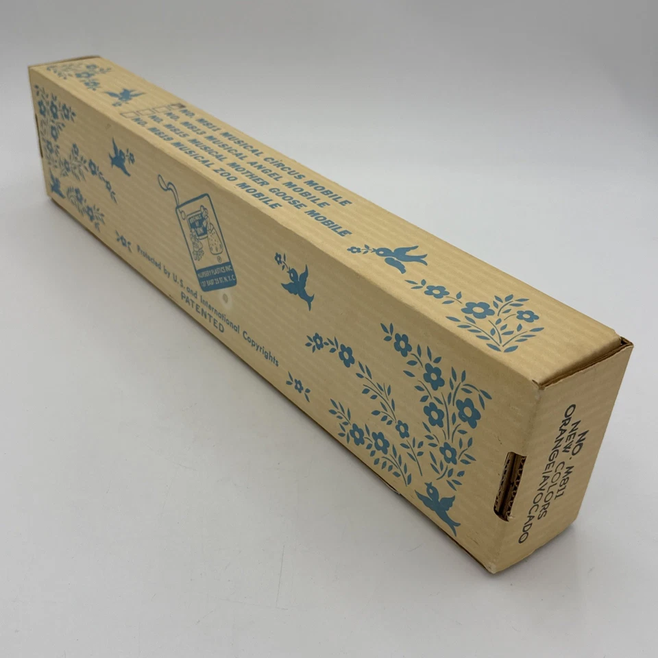 Móvil vintage pintado a mano por IRMI con caja original #M811 móvil de circo musical Foto 4 de 4