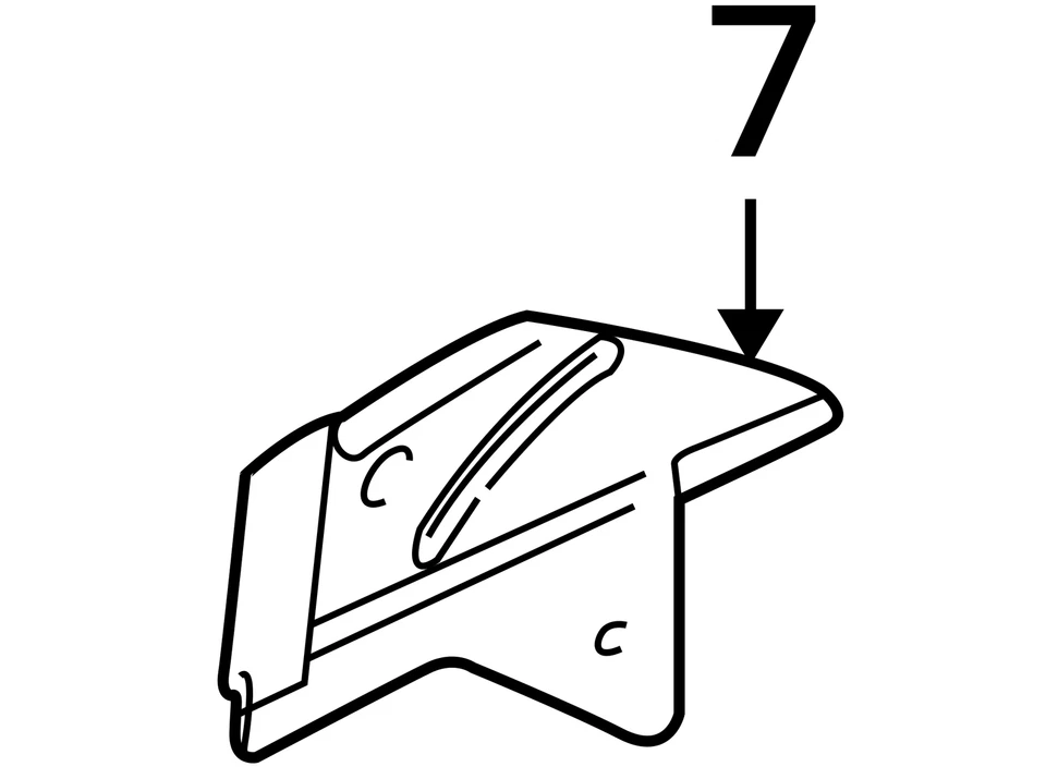 FITS 1997-2005 BUICK PARK AVENUE EXTENSION RR W/H OTR PNL 25632117 - NEW OEM - Image 3 of 3