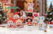 Baby Three Merry Christmas Series Plush Pendant Blind Box Figure Toy Brand New