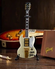Axe Heaven Gibson SG Custom 1964 White 1:4 Scale Mini Electric Guitar Replica GG