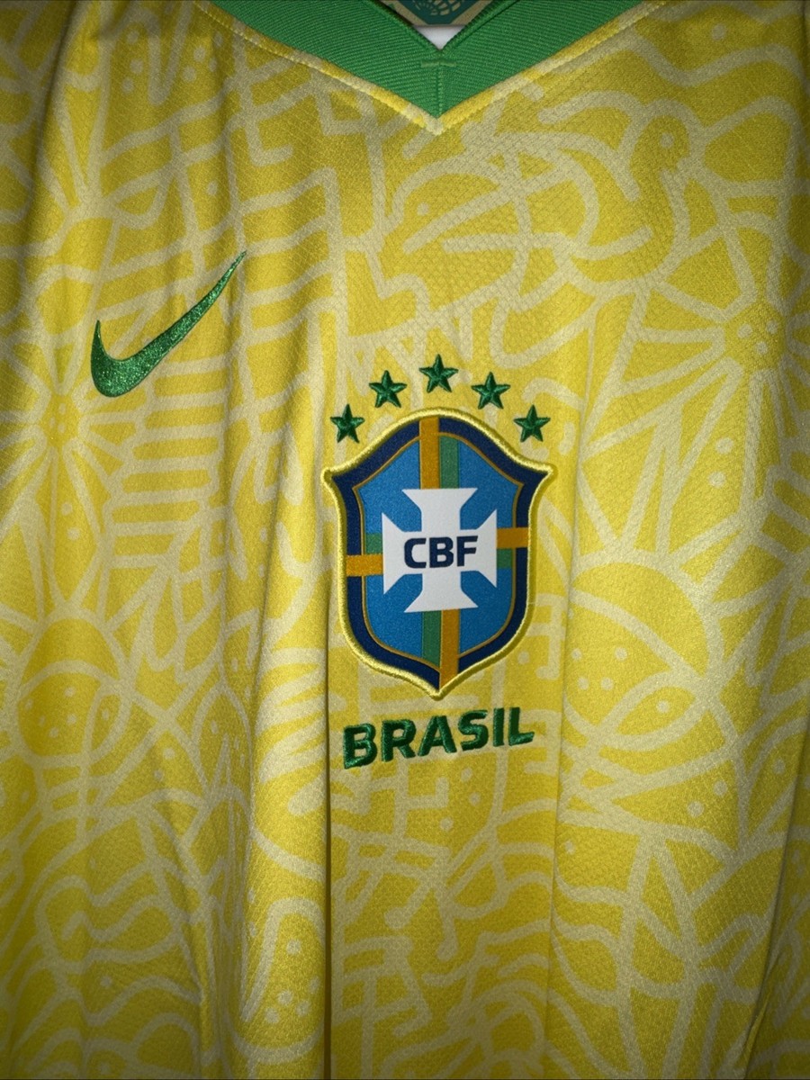 Nike Brazil 2023/24 Home Jersey Kit Brasil CBF Yellow FJ4284-706