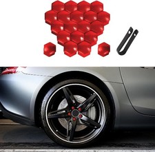 20pcs 17mm Hexagonal Lug Nut Covers With Removal Tool Universal Wh Color Red 20pcs 17mm Hexagonal Lug Nut Covers With Removal Tool Universal Wh Color Red