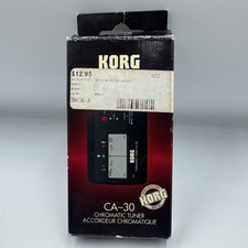 Korg Chromatic Guitar Bass Tuner CA-30 Black Electric Acoustic - Tested