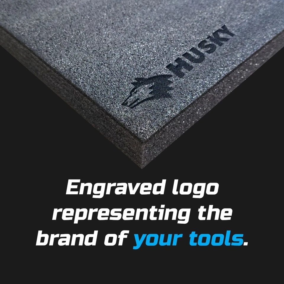 HUSKY DARK shadow foam tool tray insert storage organizer toolbox tool kit set - Image 3 of 4