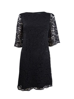 Lauren Ralph Lauren Scalloped Lace Dress - Parlor Red 6 Lauren Ralph Lauren Scalloped Lace Dress - Parlor Red 6
