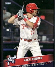 2025 Reading Fightin Phils 3rd Zach Arnold RC Rookie  Phillies Minor League