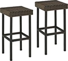 Crosley Furniture Palm Harbor Wicker Outdoor Bar Stools, Set of 2, Patio Furnitu