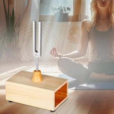 Wooden Tuning Fork Resonance Box Compact Portable Sound Instruments