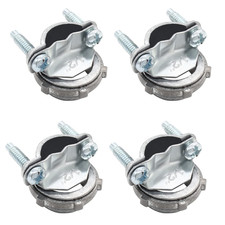 Paquete de 4 abrazaderas de conector de cable de 1/2" accesorios de conducto metálico de zinc caja eléctrica