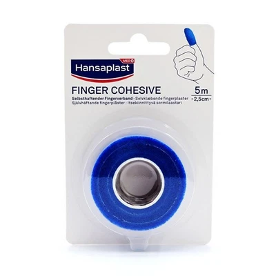 BEIERSDORF AG HANSAPLAST Fingerverband selbsthaftend 2,5 cm x 5 m blau 1 Stück