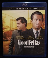 GOODFELLAS Anniversary Edition Blu-Ray Robert De Niro, Ray Liotta, Joe Pesci