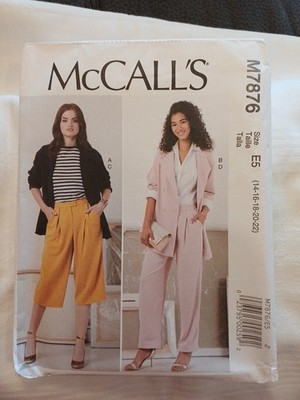 McCalls 7876 Schnittmuster - Business-Anzug - Gr. 40-48 - unbenutzt