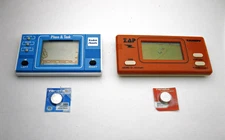 2 Vintage RADIOSHACK PLANE & TANK Tandy ZAP Handheld ELECTRONIC GAME WORKS Japan