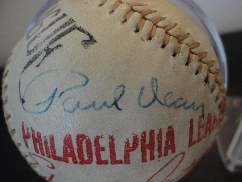 RARE Dizzy Dean & Paul Dean Autograph/ Signed Official Baseball JSA Authentic - Image 3 of 4