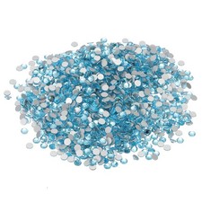 SS10/1440Pcs Glass Diamante Rhinestone, Man Made Gems, Blue