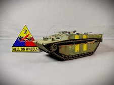 Pro-Built 1/35 WW2 US Marine LVT-4 with Jeep and equipment !!!!!!