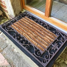 Fussabtreter Abtritt B&uuml;rstenmatte, Schmutz-Matte, Kokos-Borsten beste Reinigung