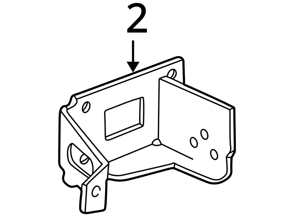 SOPORTE PARACHOQUES TRASERO CHRYSLER 55076398 NUEVO OEM 55076398 Foto 3 de 3