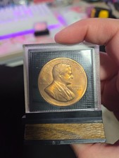 1929 Herbert Hoover Inauguration Inaugural Medal with Acrylic Case