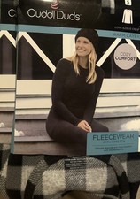 Cuddi Duds Warm Layers Long Sleeve Crew Neck Shirts 2 Size Small - 2 Shirts