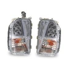 Pair Fog Lights Assembly Turn Signal Lamp Compatible with Prius 4-Door 2012