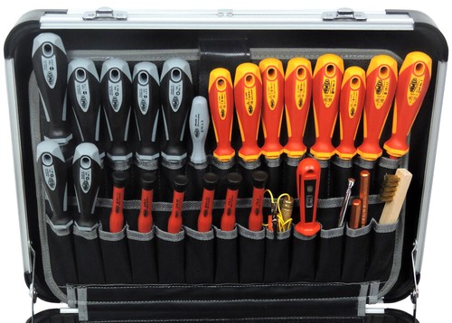 FAMEX 418-88 Profi Werkzeugkoffer mit Werkzeug Set Werkzeugkasten Werkzeugkiste - Bild 3 von 8