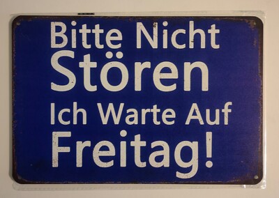 Männer Sprüche Schild - Spasssprüche - Nicht Stören - Metallschild - 20 x 30 cm