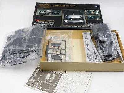 Marui Lamborghini Miura Jota Black 1/24 1970s Vintage Plastique Kit W/ Boîte - Photo 1/4