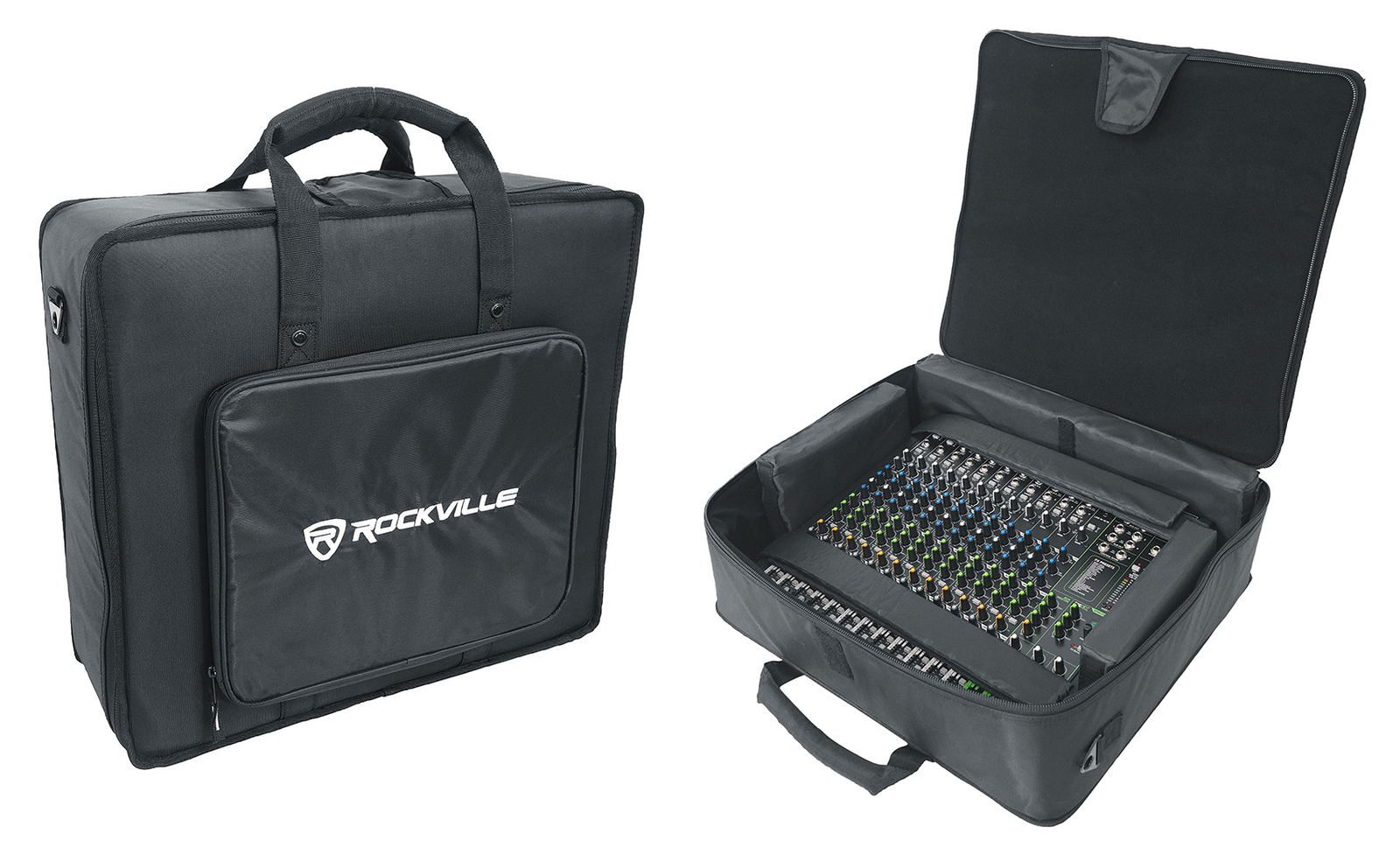 Сумка-миксер Rockville Semi-Hard с 6 мягкими разделителями подходит для Allen & Heath ZED60-14FX