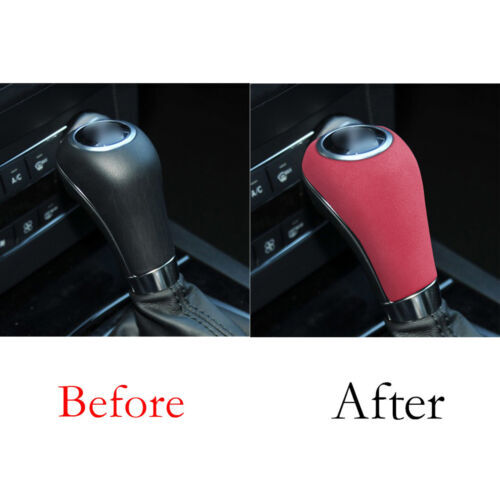 For Benz C/E Class GLK GLS Central Console Gear Shift Knob Trim 09-15 Pink Suede - Picture 5 of 6