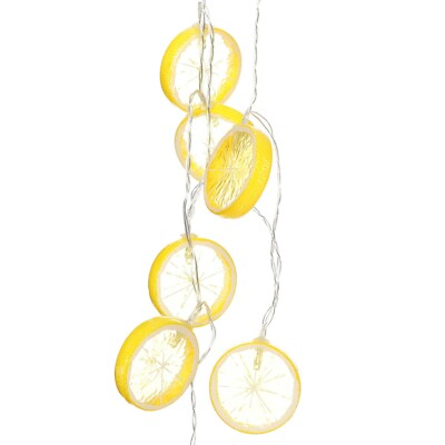 LED Lemon Slice Glühbirne Schnur - 10 Lichter
