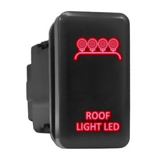 Roof Light Led Red Backlit Tall Push Button 1.54x 0.83 Fit Toyota Roof Light Led Red Backlit Tall Push Button 1.54x 0.83 Fit Toyota