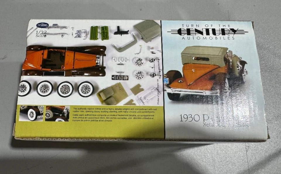 TESTORS 1:32 SCALE DIECAST 1930 PACKARD METAL BODY MODEL KIT TURN OF THE CENTURY - Image 3 of 4