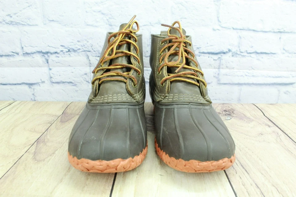 Botas de pato al tobillo con cordones de cuero multicolor LL Bean para mujer talla 10 M Foto 4 de 4