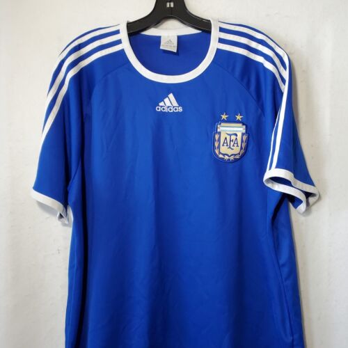 Camiseta Nacional Argentina Hombre XL Auténtica Camiseta en Blanco Azul Manga Corta  - Imagen 1 de 11