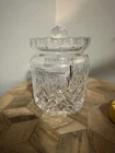 Vintage WATERFORD CRYSTAL Lidded Biscuit Barrel Jar Canister IRELAND