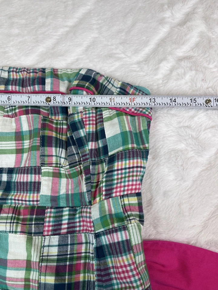 *NWT* Vineyard Vines Dress Women's Madras Patchwork Strapless - Sz 00 - Image 4 of 4