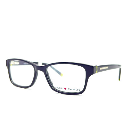 Hard Candy HC35 DPURGN Purple Rectangular Full Rim Eyeglasses 50[]17 135 mm a1