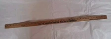 VINTAGE ADVERTISING WOOD YARDSTICK 1966  Chevrolet Springhill Motor Co.