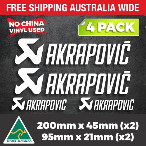 Exhaust Decal Muffler Sticker AKRAPOVIC Exhaust Sticker Decal - Foto 3